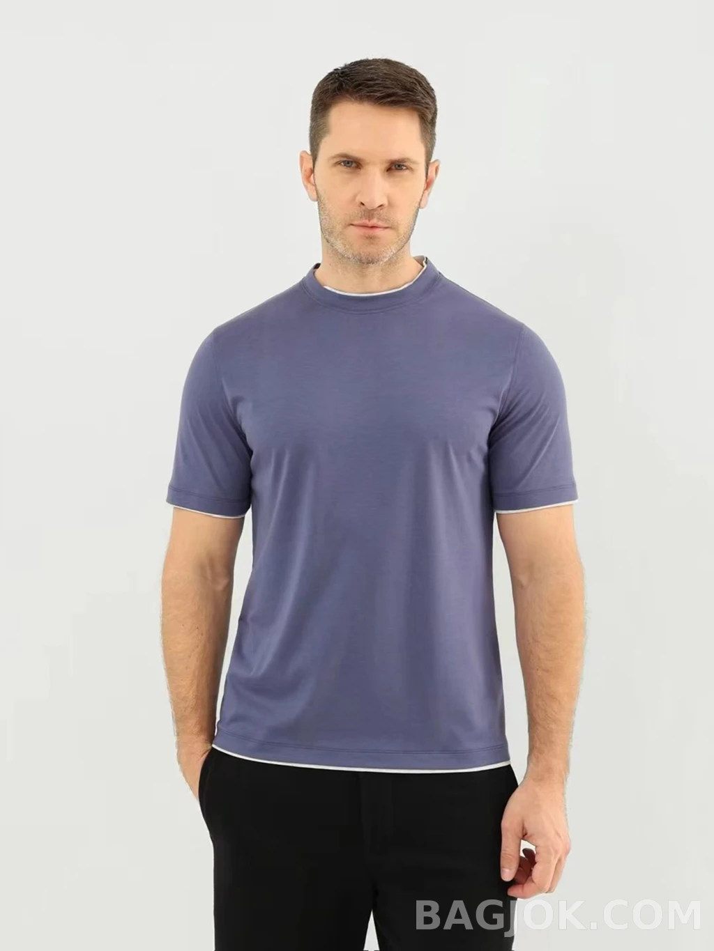 브루넬로 쿠치넬리 Brunello Cucinelli 코튼 크루넥 티셔츠 상세 이미지