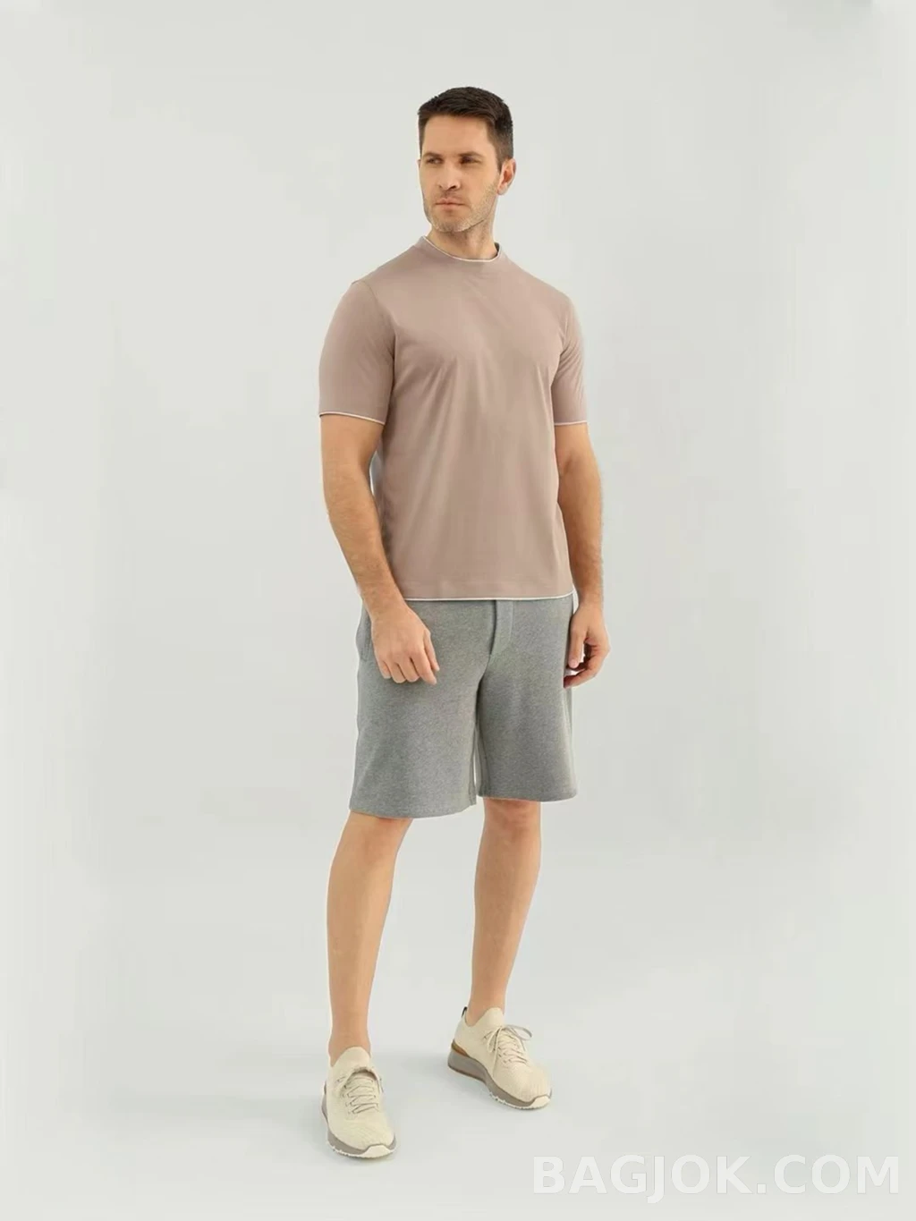 브루넬로 쿠치넬리 Brunello Cucinelli 코튼 크루넥 티셔츠 상세 이미지