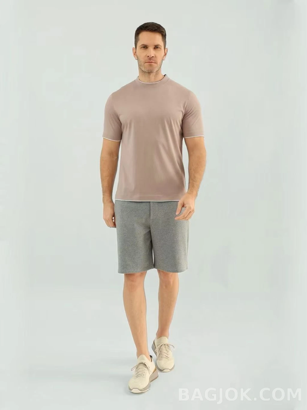 브루넬로 쿠치넬리 Brunello Cucinelli 코튼 크루넥 티셔츠 상세 이미지