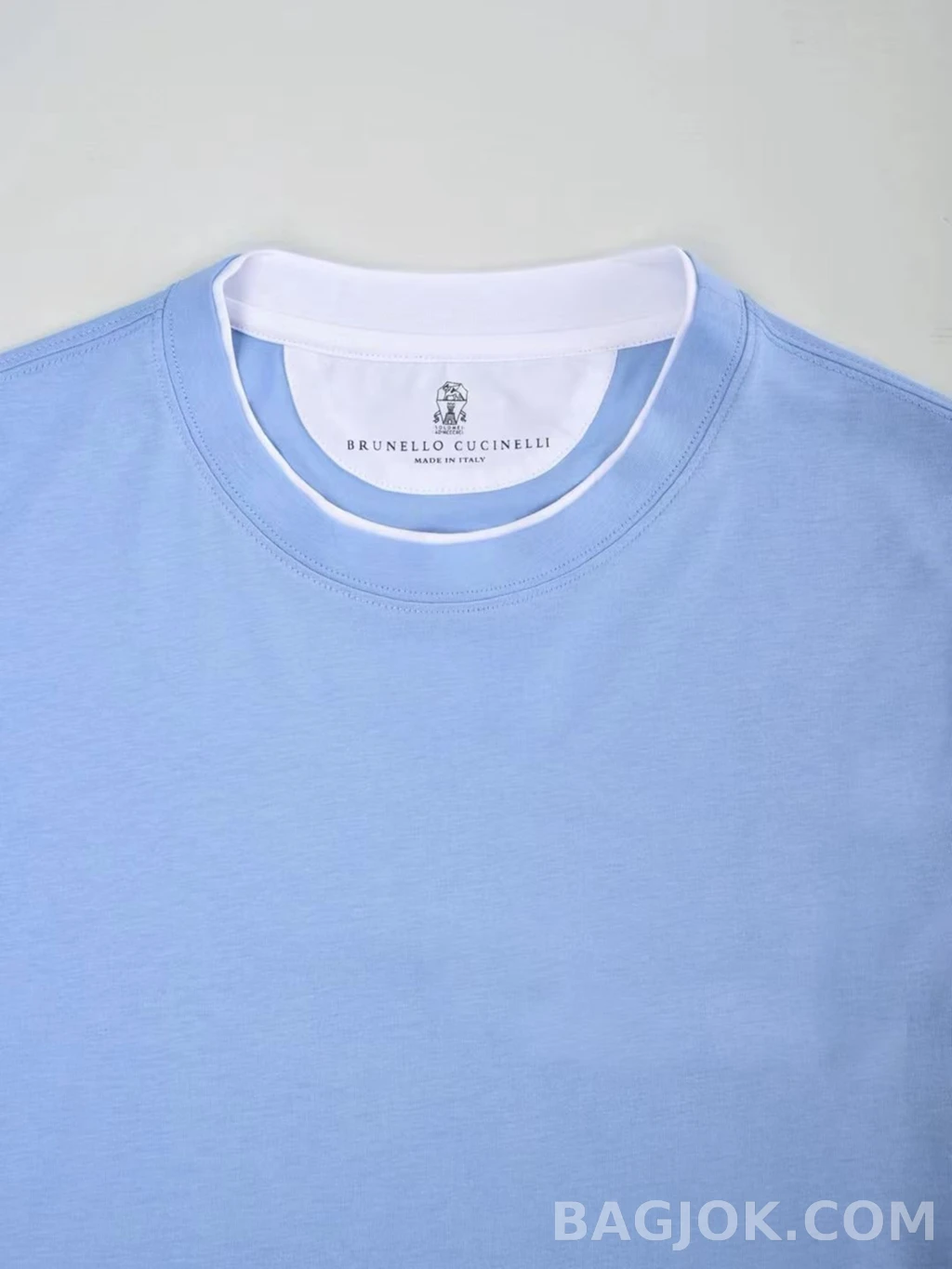 브루넬로 쿠치넬리 Brunello Cucinelli 코튼 크루넥 티셔츠 상세 이미지