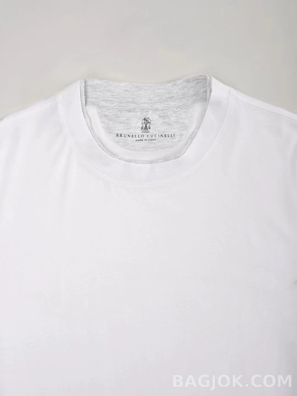 브루넬로 쿠치넬리 Brunello Cucinelli 코튼 크루넥 티셔츠 상세 이미지