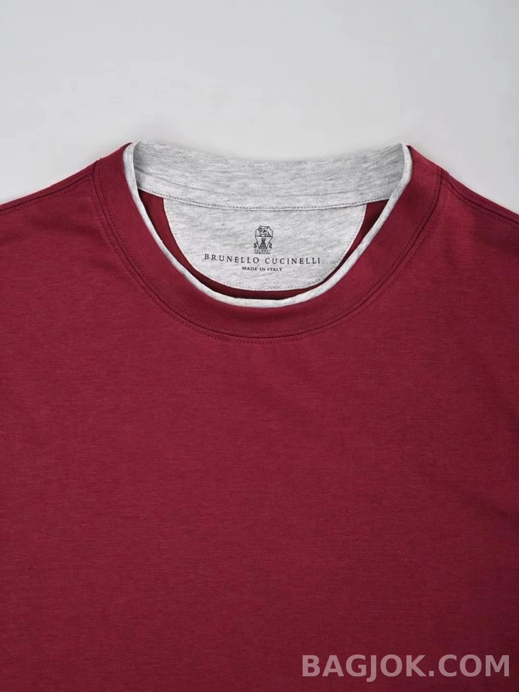 브루넬로 쿠치넬리 Brunello Cucinelli 코튼 크루넥 티셔츠 상세 이미지