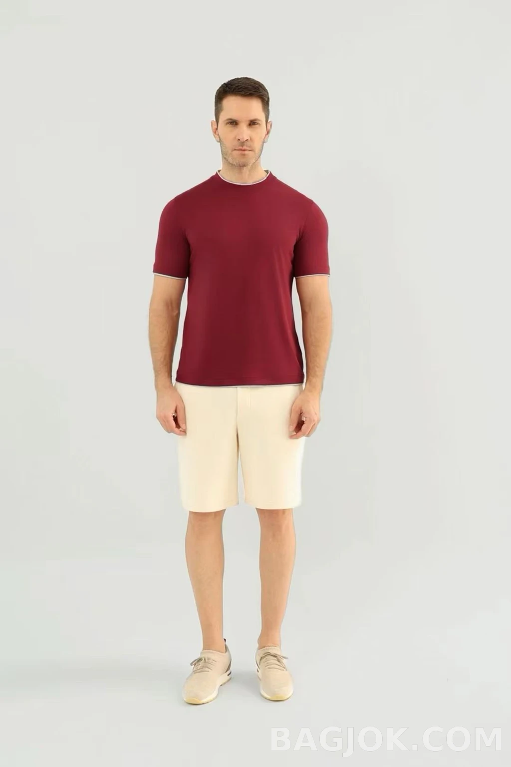 브루넬로 쿠치넬리 Brunello Cucinelli 코튼 크루넥 티셔츠 상세 이미지