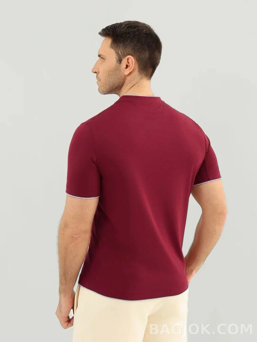 브루넬로 쿠치넬리 Brunello Cucinelli 코튼 크루넥 티셔츠 상세 이미지
