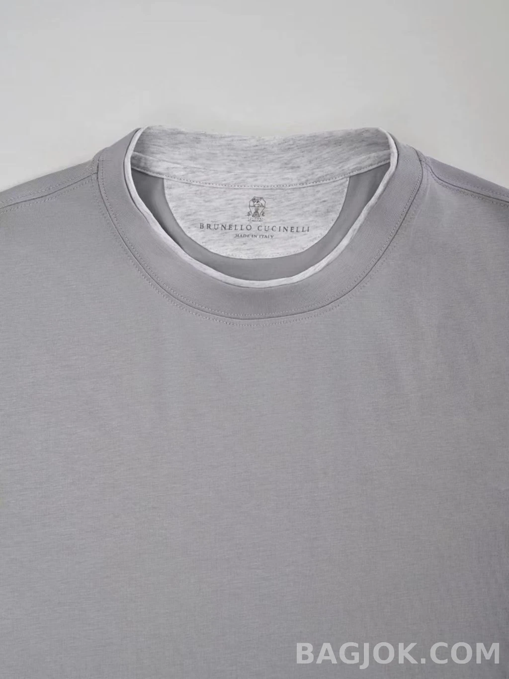 브루넬로 쿠치넬리 Brunello Cucinelli 코튼 크루넥 티셔츠 상세 이미지