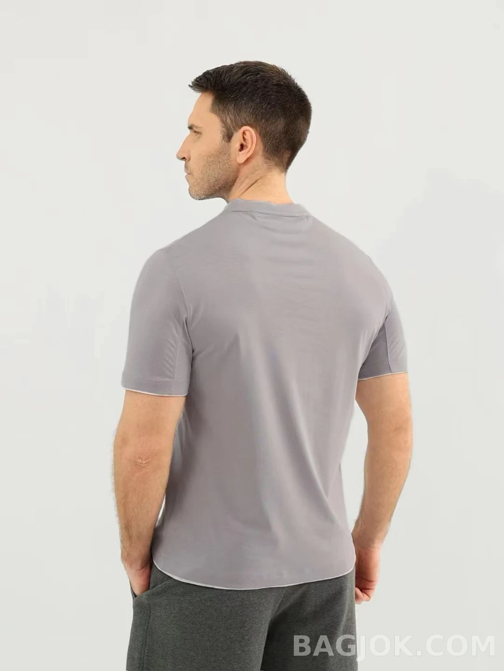 브루넬로 쿠치넬리 Brunello Cucinelli 코튼 크루넥 티셔츠 상세 이미지