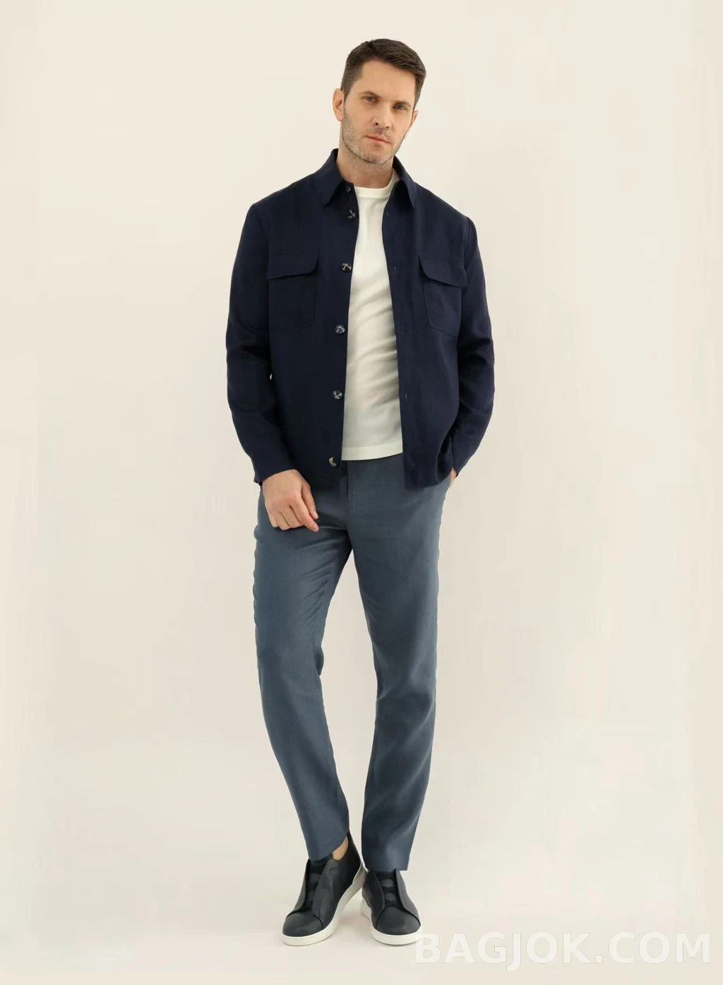 로로피아나 Loro Piana 린넨 오버셔츠 자켓 상세 이미지