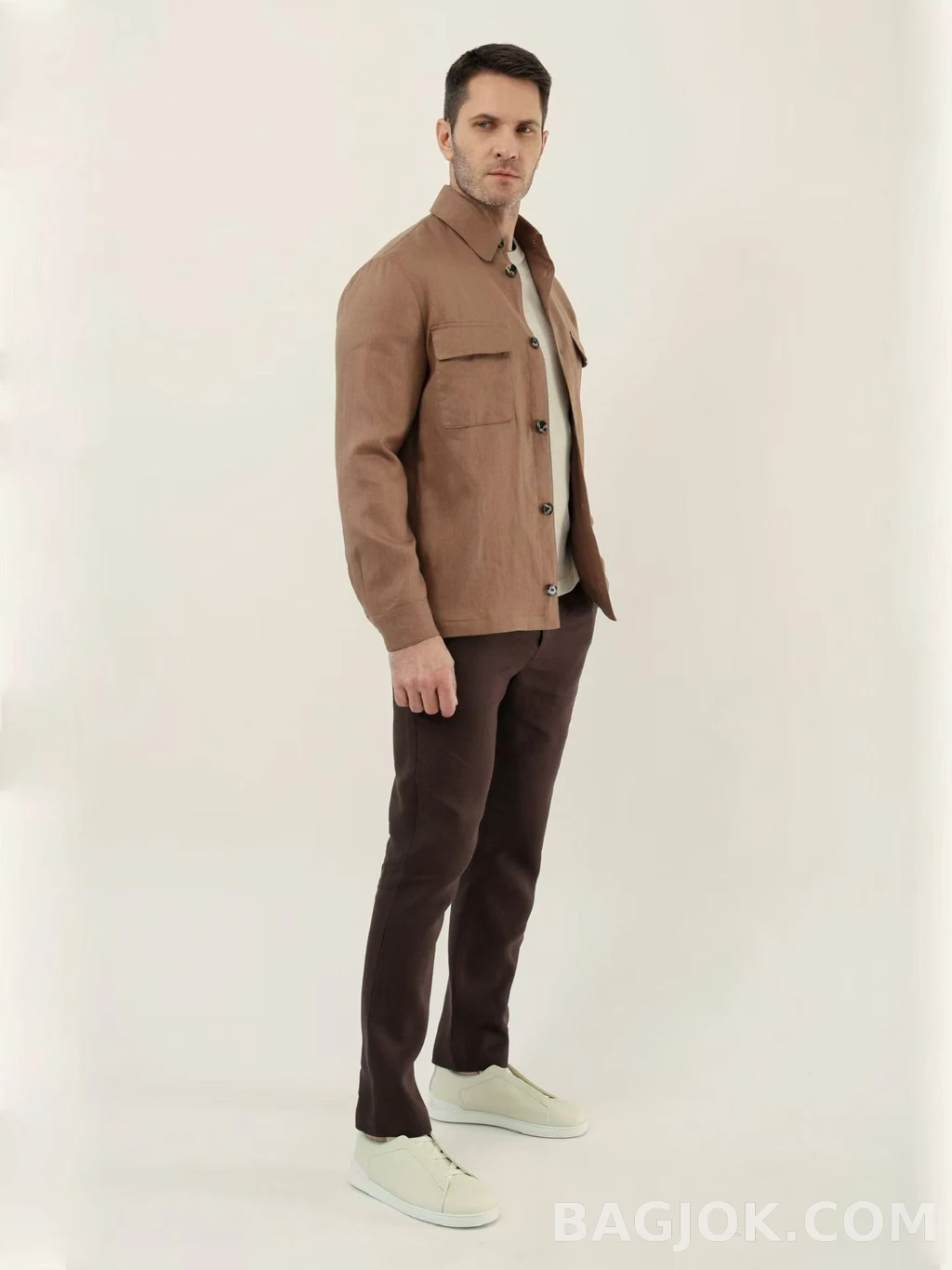 로로피아나 Loro Piana 린넨 오버셔츠 자켓 상세 이미지