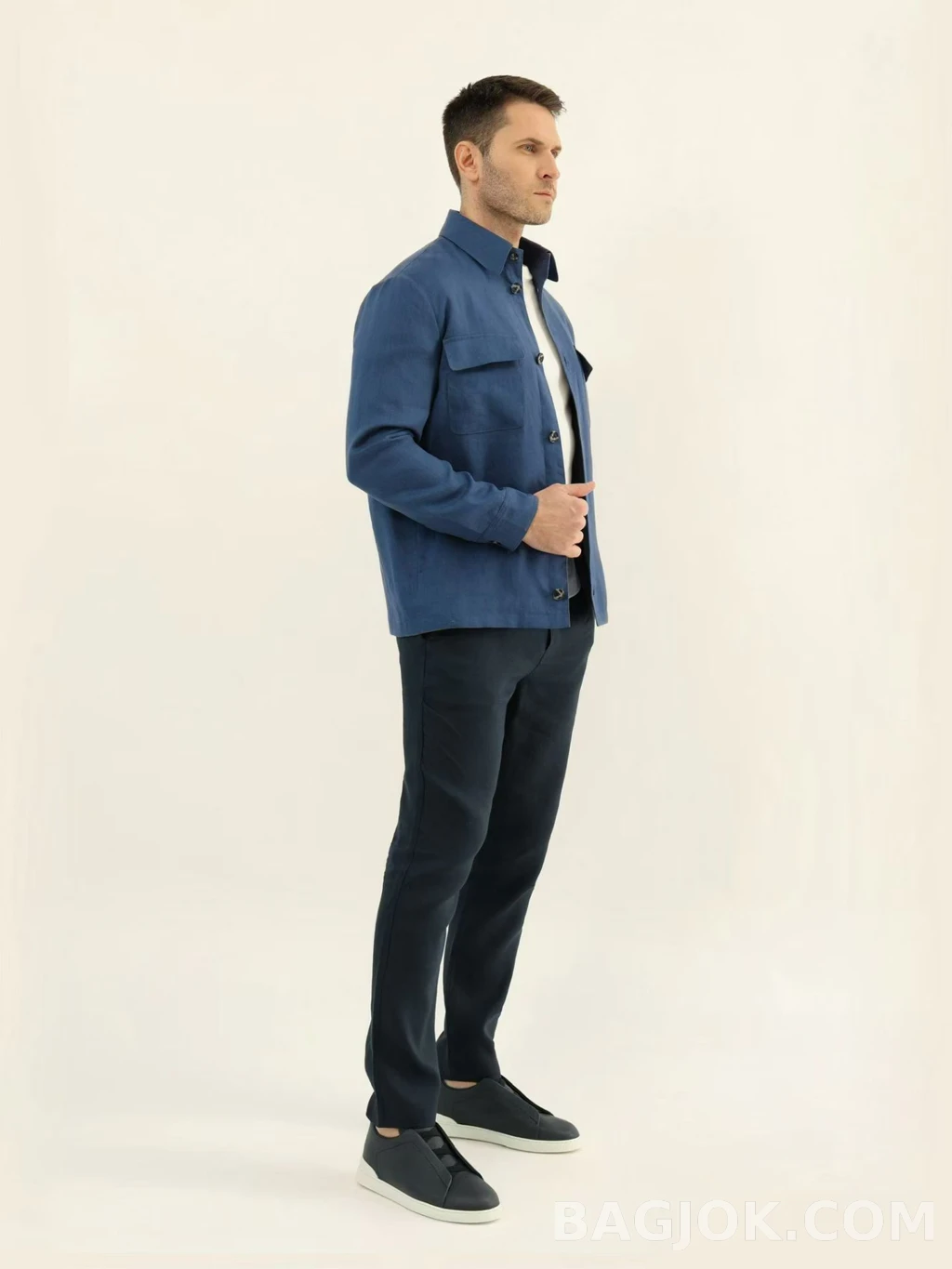 로로피아나 Loro Piana 린넨 오버셔츠 자켓 상세 이미지