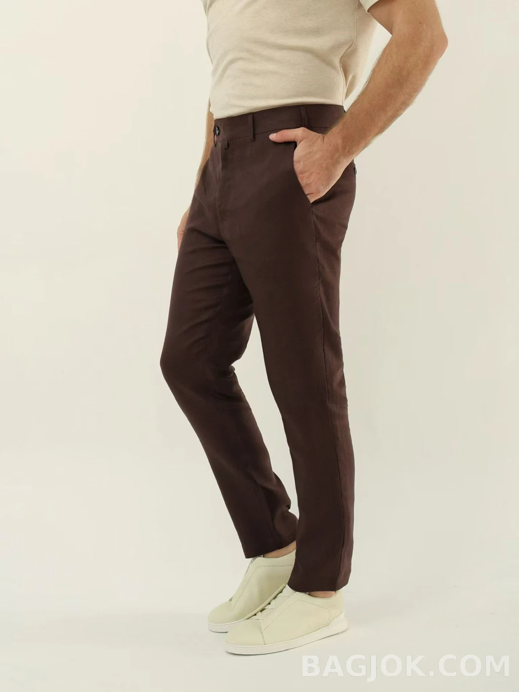 로로피아나 Loro Piana 린넨 슬랙스 상세 이미지