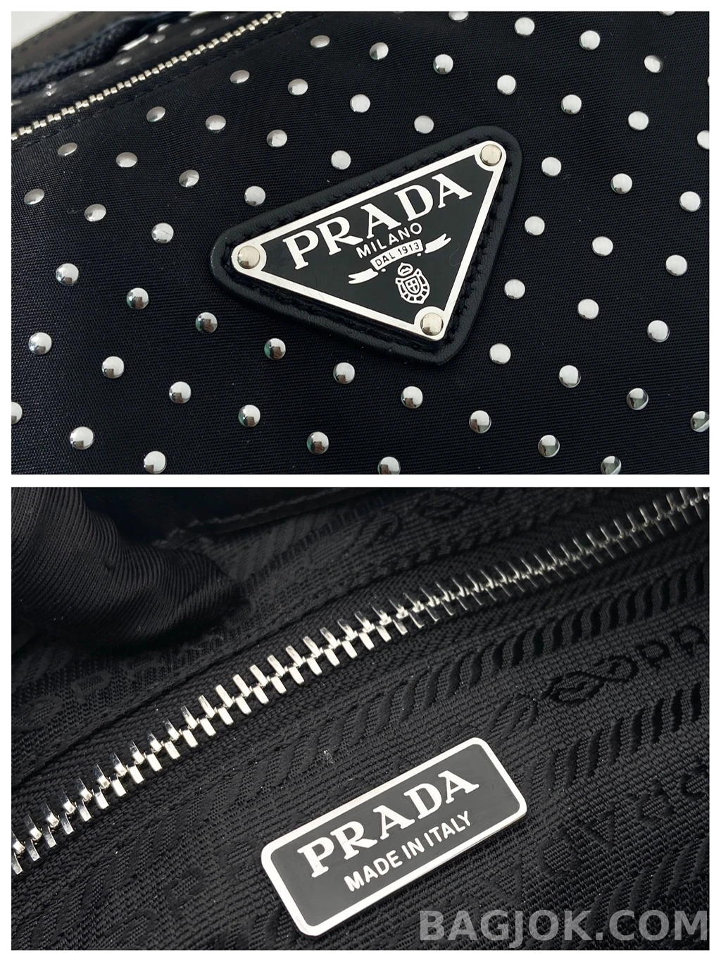 프라다 Prada 스터드 숄더백 상세 이미지