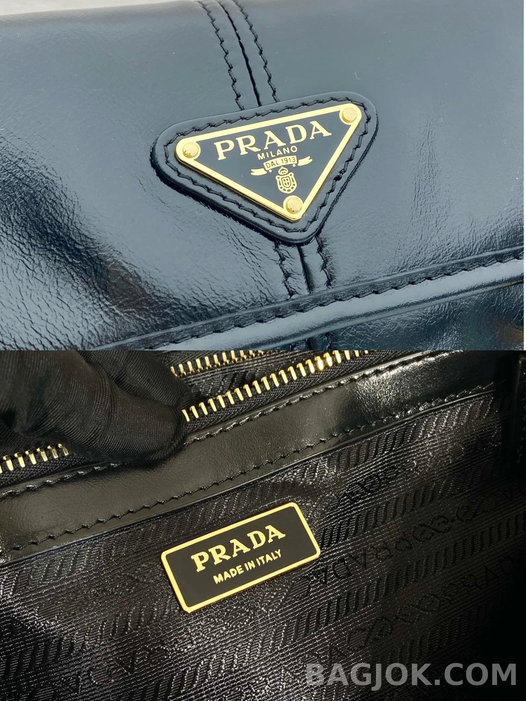프라다 Prada 오일 왁스드 레더 빈티지 숄더백 상세 이미지