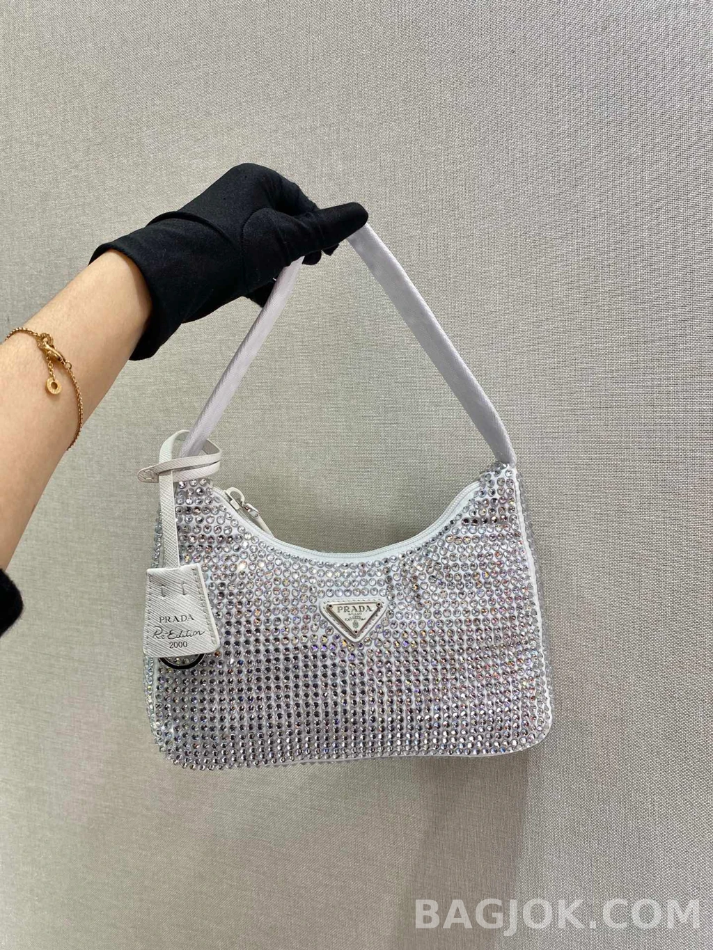 프라다 Prada 크리스탈 메쉬 호보백 상세 이미지