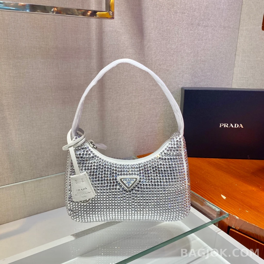 프라다 Prada 크리스탈 메쉬 호보백 상세 이미지
