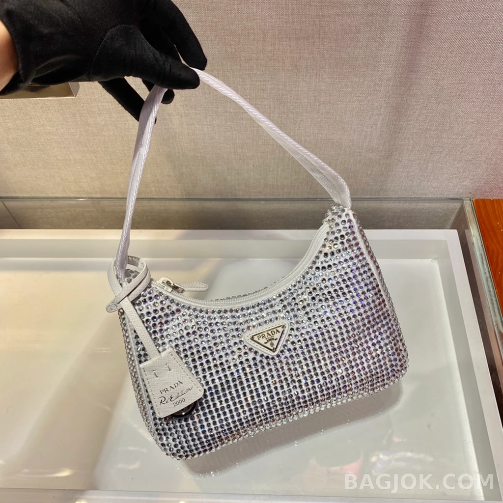 프라다 Prada 크리스탈 메쉬 호보백 상세 이미지