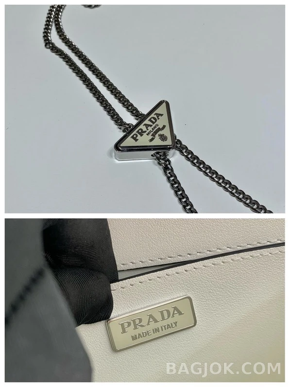 프라다 Prada 빅 트라이앵글 플랩 체인 숄더백 상세 이미지