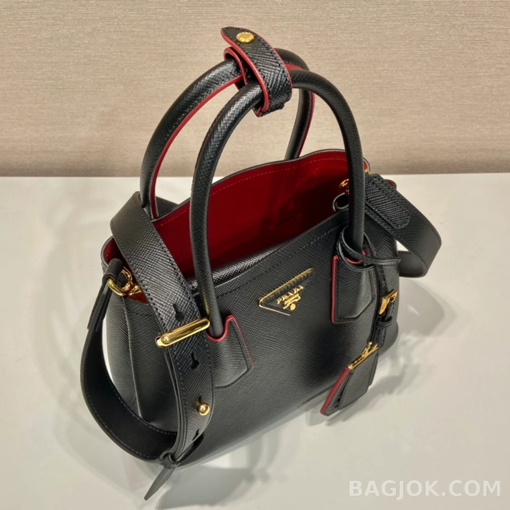 프라다 Prada 더블 미니 쇼퍼백 상세 이미지