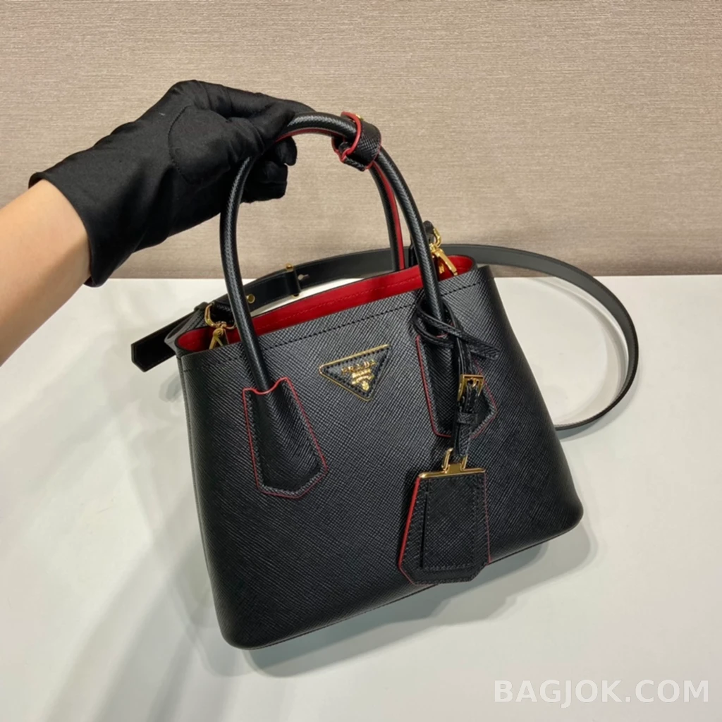 프라다 Prada 더블 미니 쇼퍼백 상세 이미지