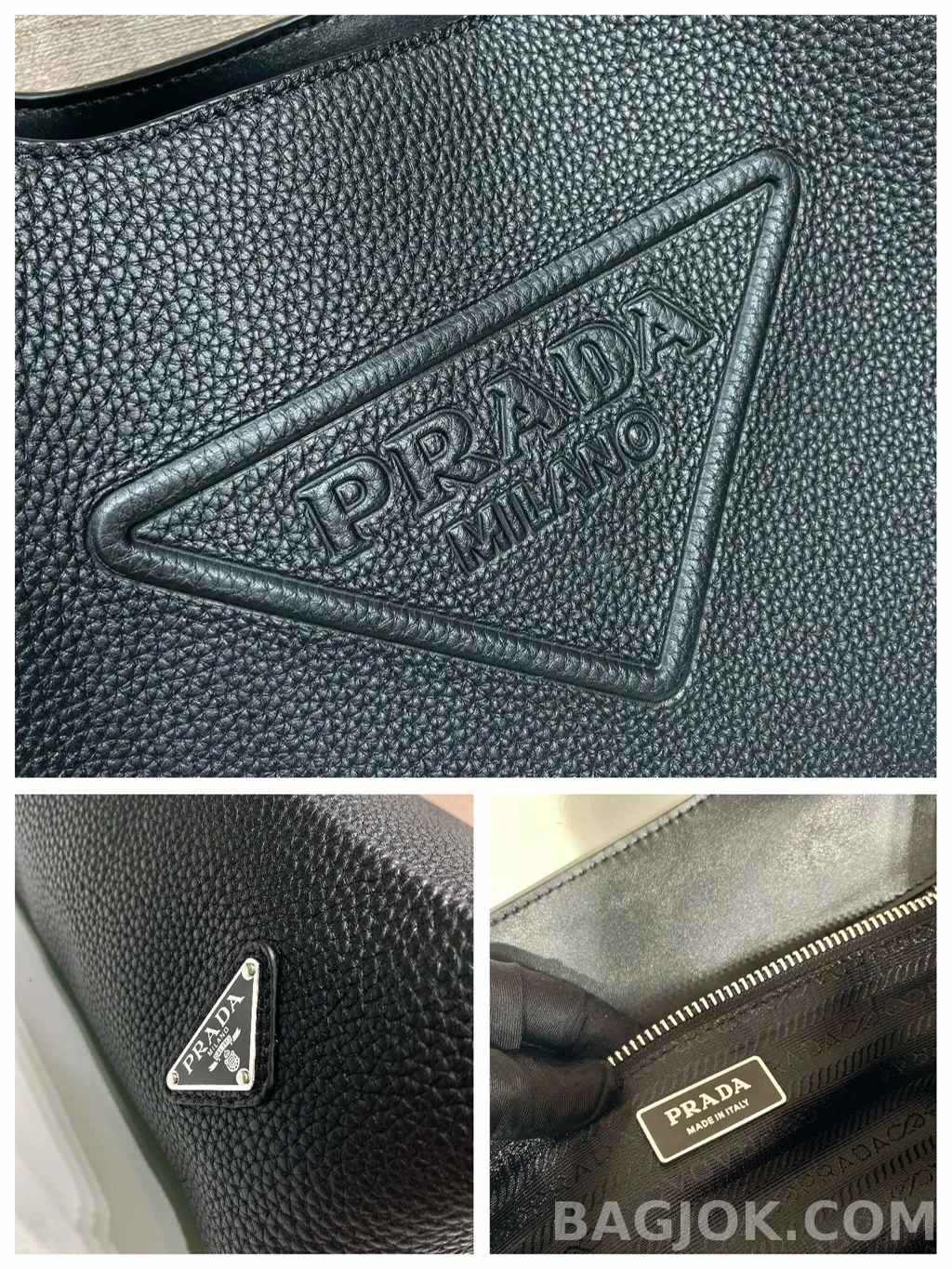 프라다 Prada 레더 라지 비지니스 숄더백 상세 이미지
