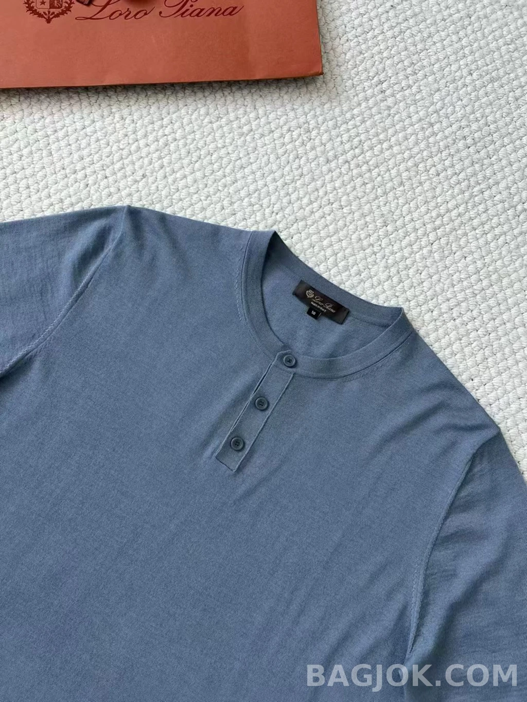 로로피아나 Loro Piana 헨리넥 니트 반팔 상세 이미지