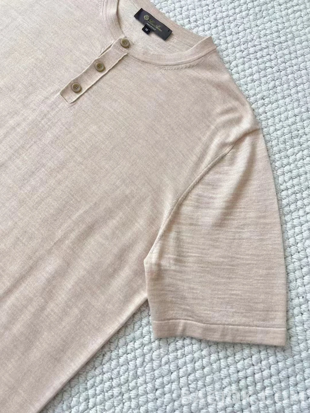 로로피아나 Loro Piana 헨리넥 니트 반팔 상세 이미지