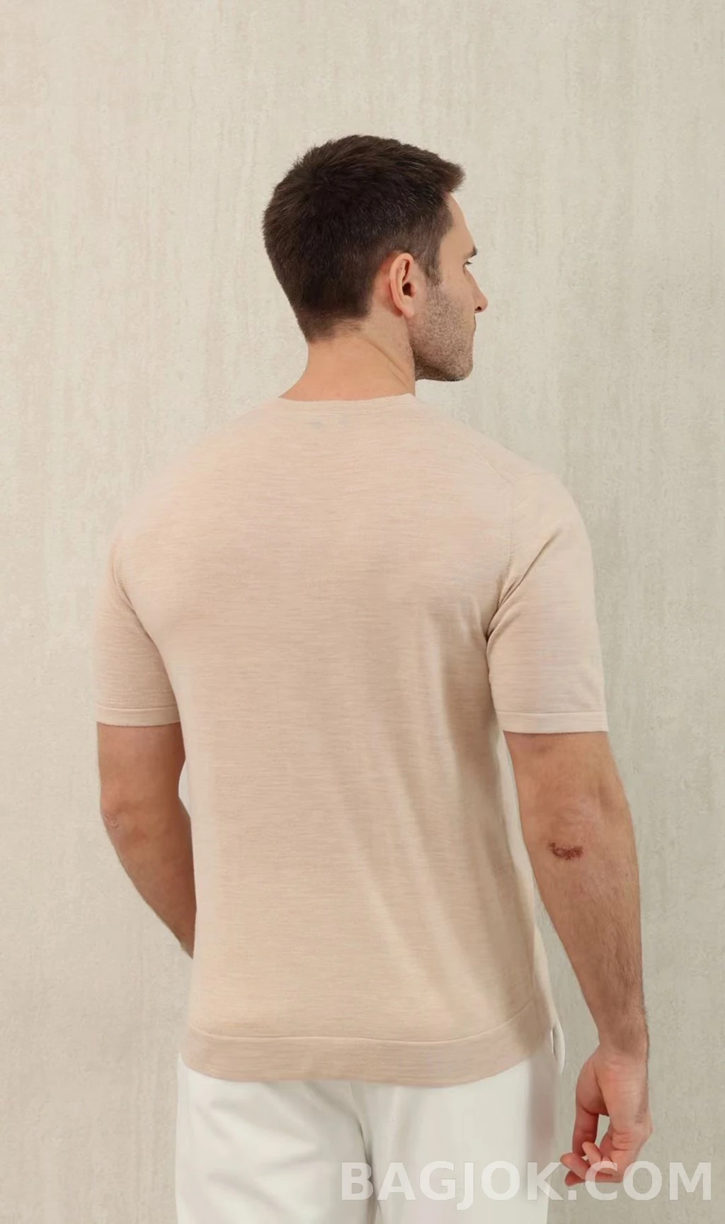 로로피아나 Loro Piana 헨리넥 니트 반팔 상세 이미지