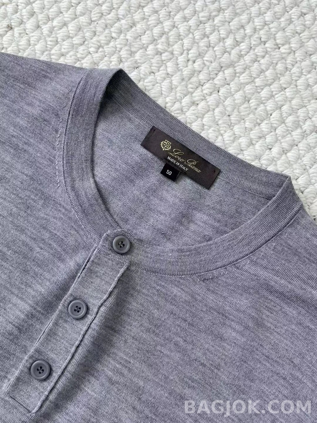 로로피아나 Loro Piana 헨리넥 니트 반팔 상세 이미지