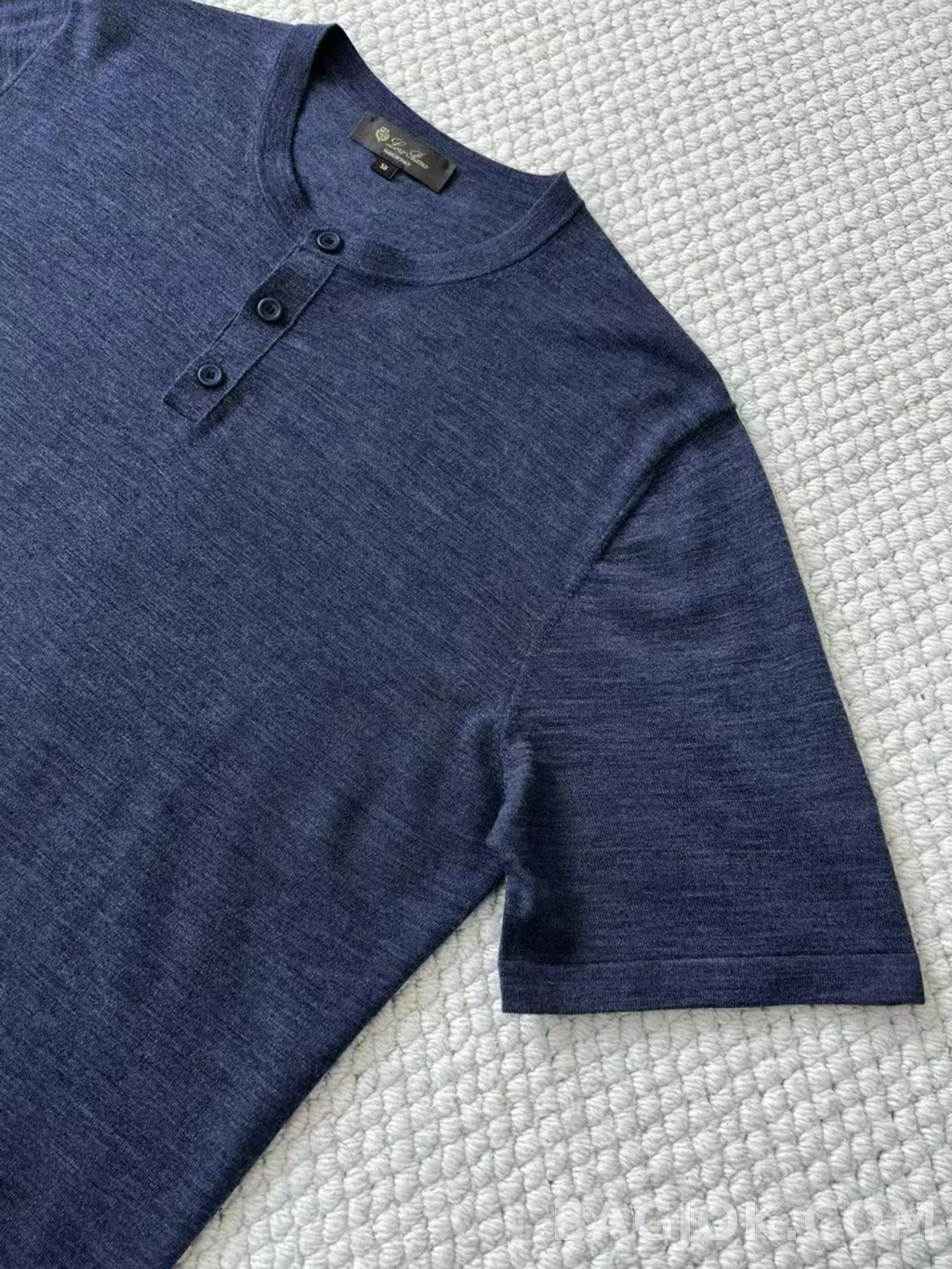 로로피아나 Loro Piana 헨리넥 니트 반팔 상세 이미지