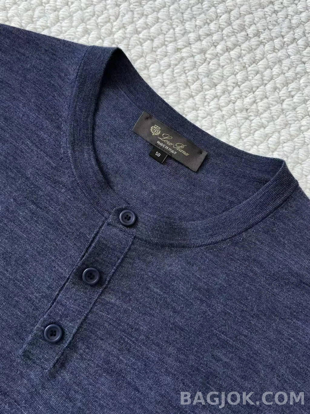 로로피아나 Loro Piana 헨리넥 니트 반팔 상세 이미지