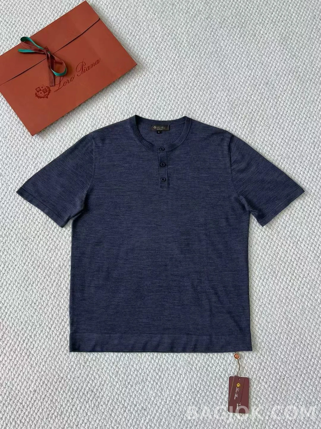 로로피아나 Loro Piana 헨리넥 니트 반팔 상세 이미지