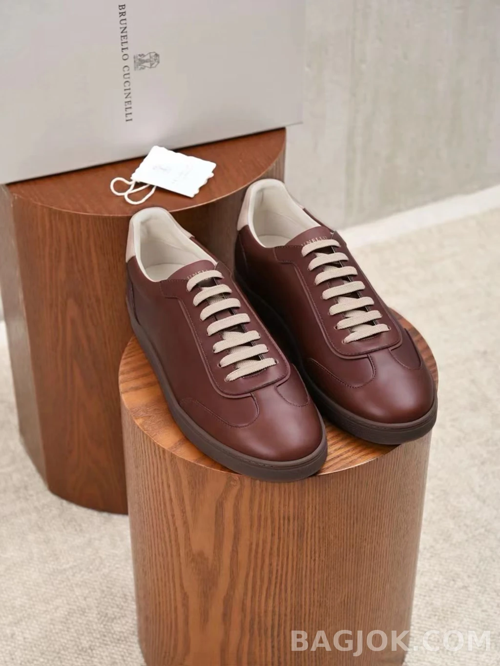 브루넬로 쿠치넬리 Brunello Cucinelli 레더 스니커즈 상세 이미지