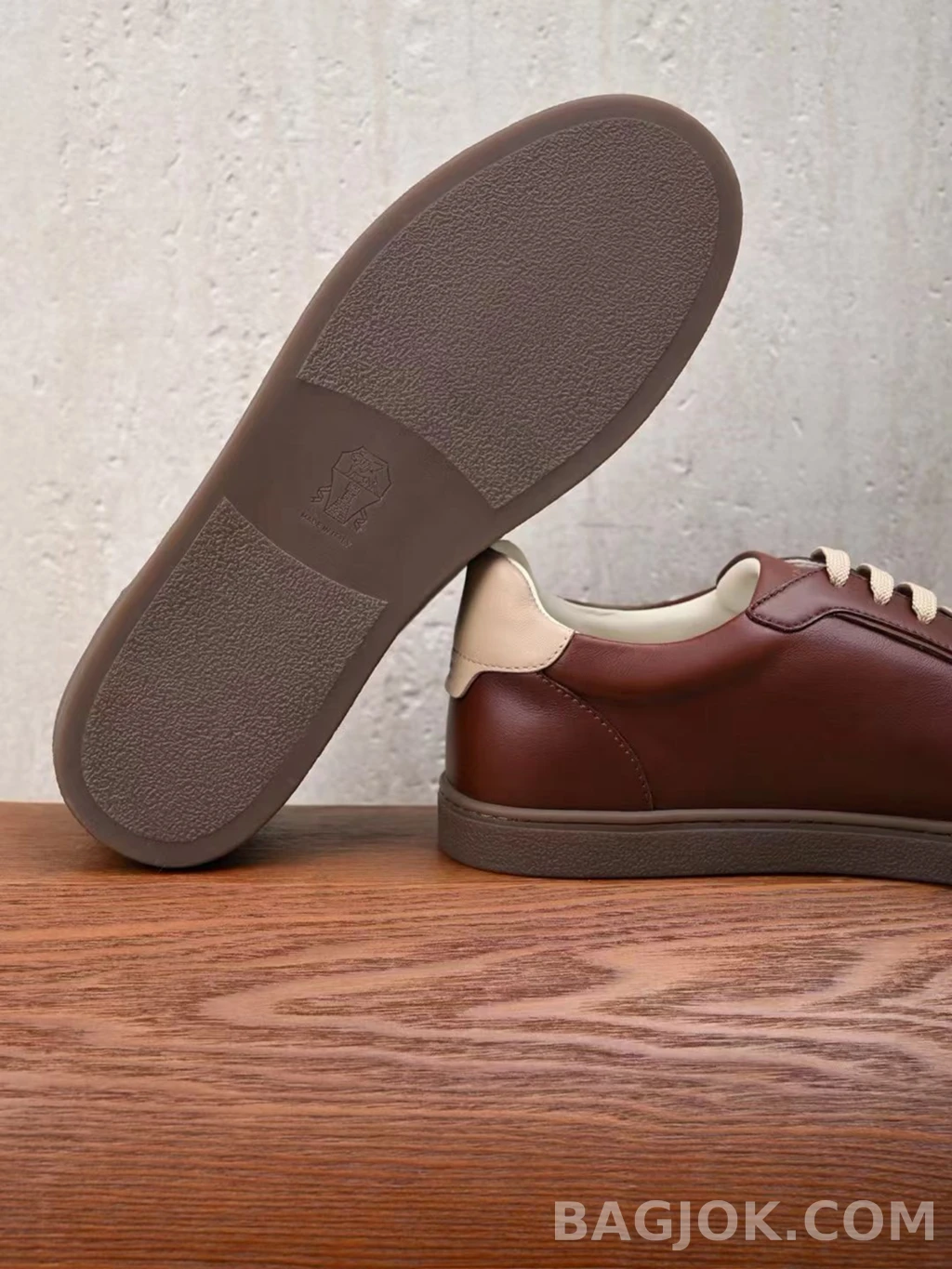 브루넬로 쿠치넬리 Brunello Cucinelli 레더 스니커즈 상세 이미지