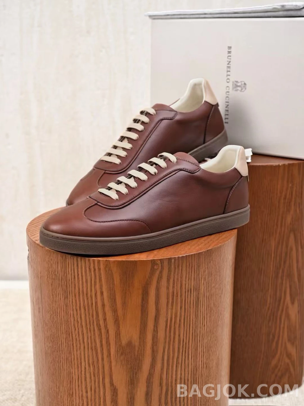 브루넬로 쿠치넬리 Brunello Cucinelli 레더 스니커즈 상세 이미지