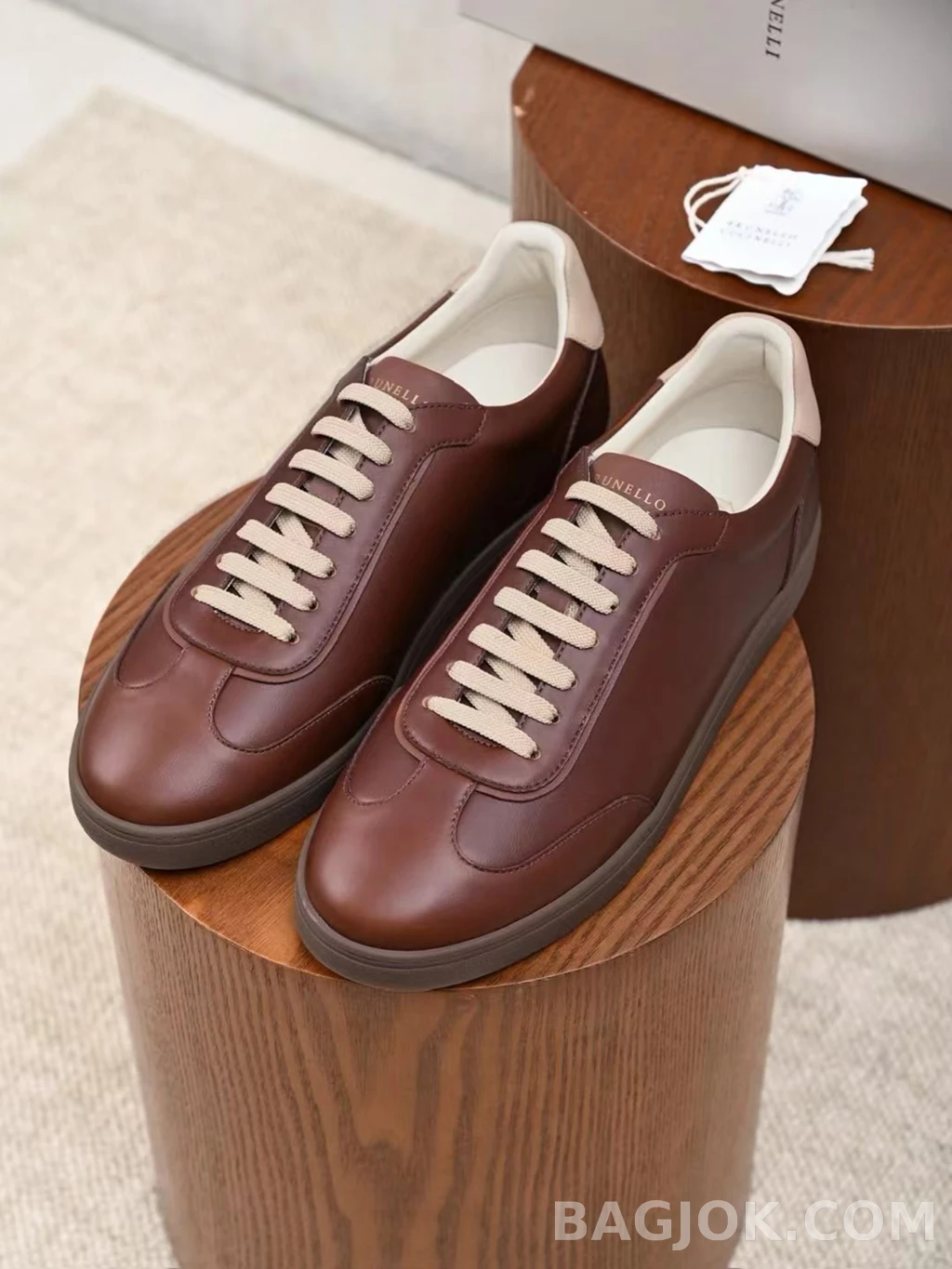 브루넬로 쿠치넬리 Brunello Cucinelli 레더 스니커즈 상세 이미지
