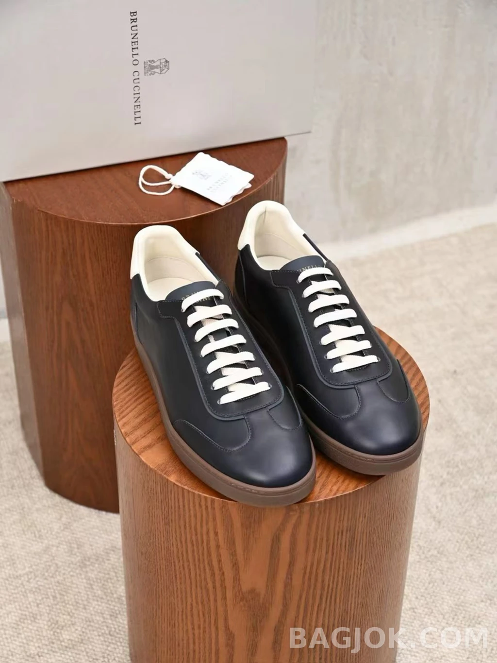 브루넬로 쿠치넬리 Brunello Cucinelli 레더 스니커즈 상세 이미지