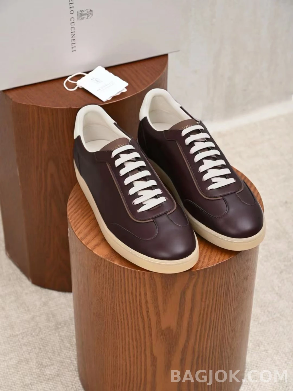 브루넬로 쿠치넬리 Brunello Cucinelli 레더 스니커즈 상세 이미지