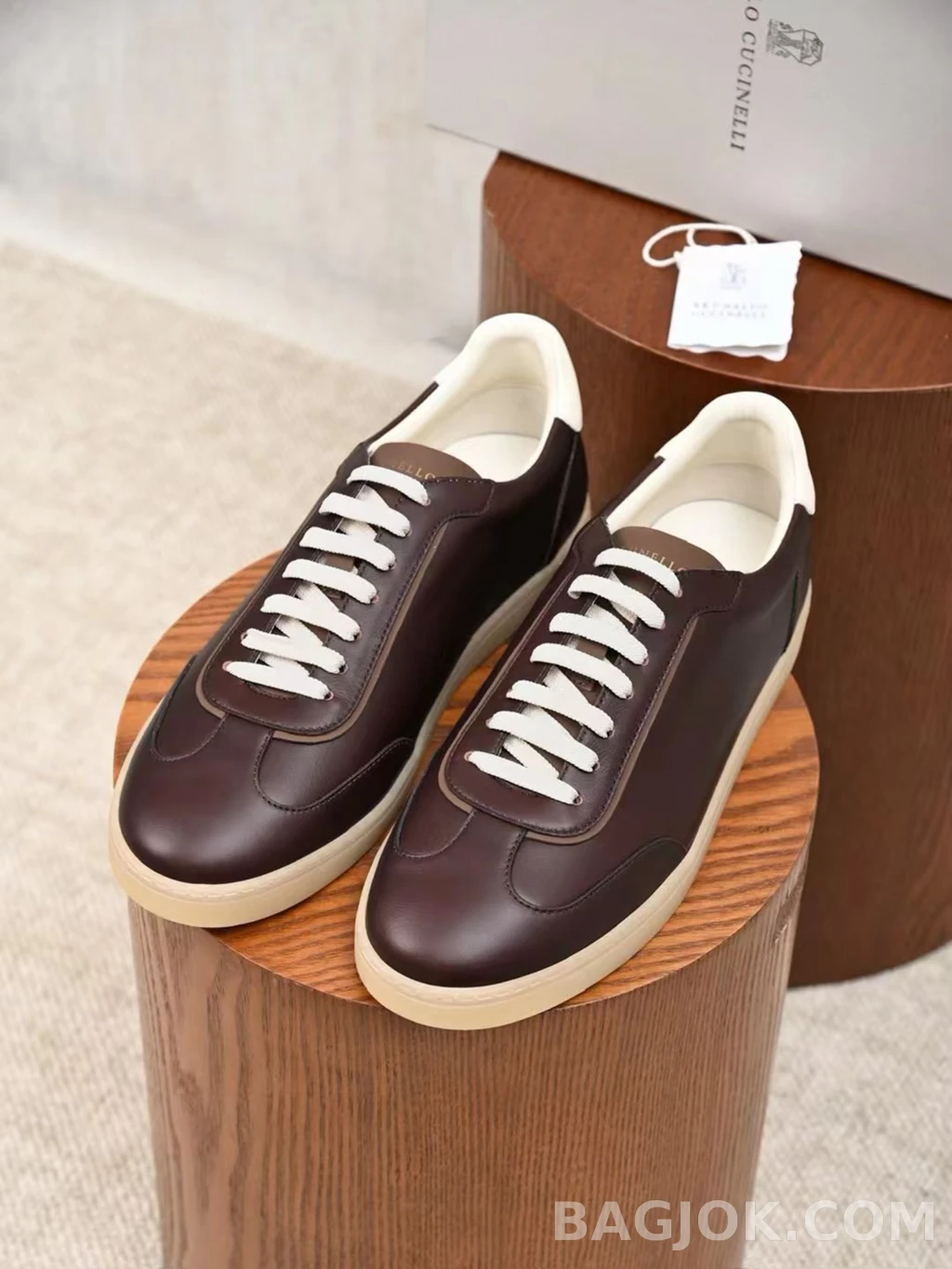 브루넬로 쿠치넬리 Brunello Cucinelli 레더 스니커즈 상세 이미지
