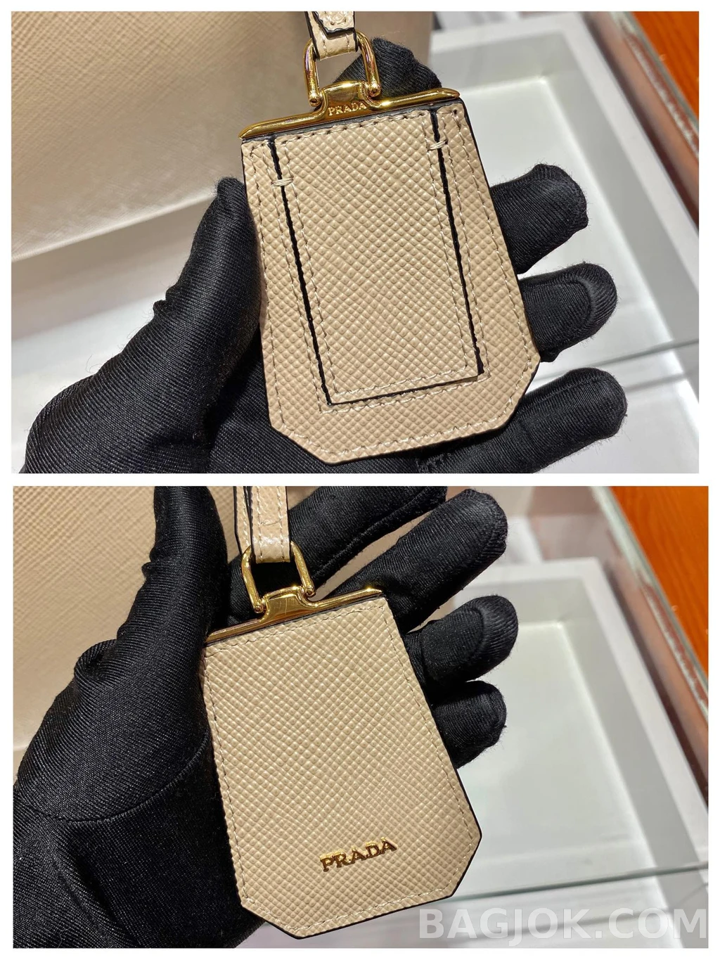 프라다 Prada 클래식 그레인 레더 쇼퍼 토트백 상세 이미지