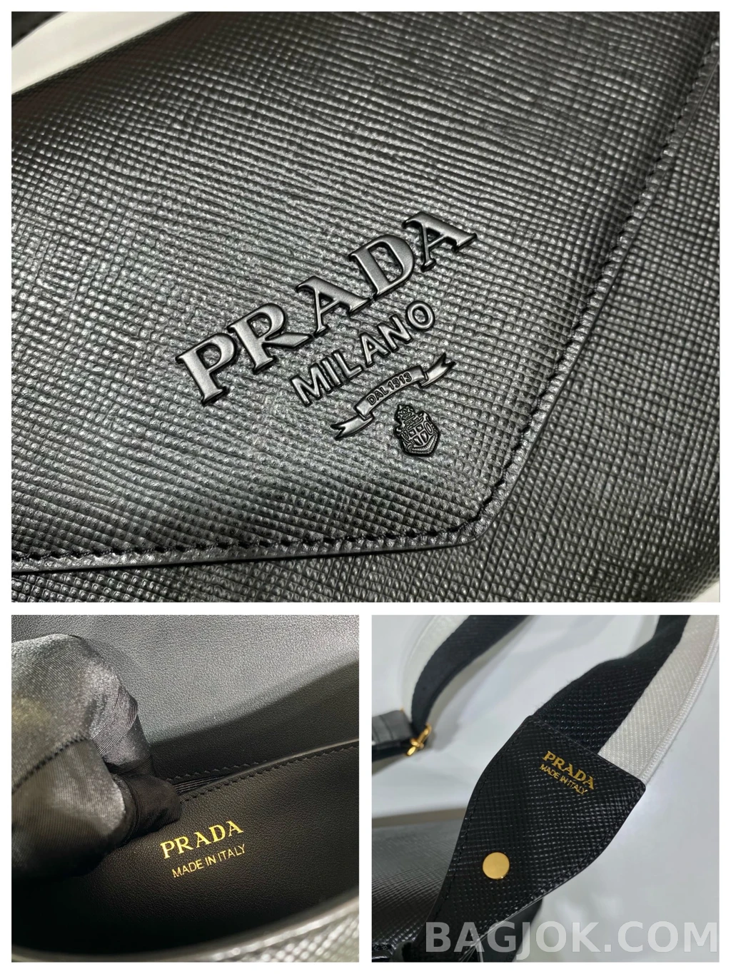 프라다 Prada 모노크롬 사피아노 크로스백 상세 이미지