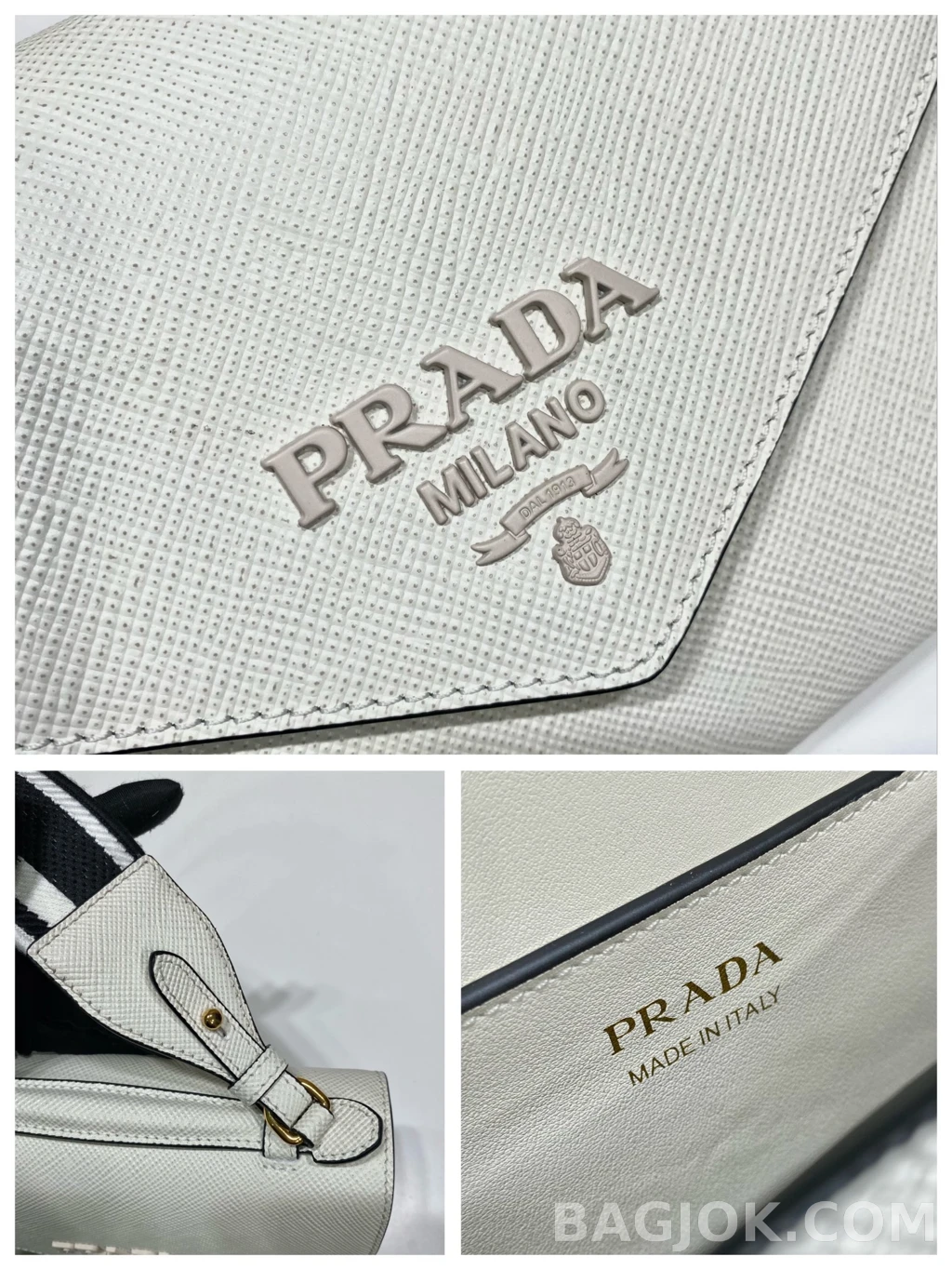 프라다 Prada 모노크롬 사피아노 크로스백 상세 이미지