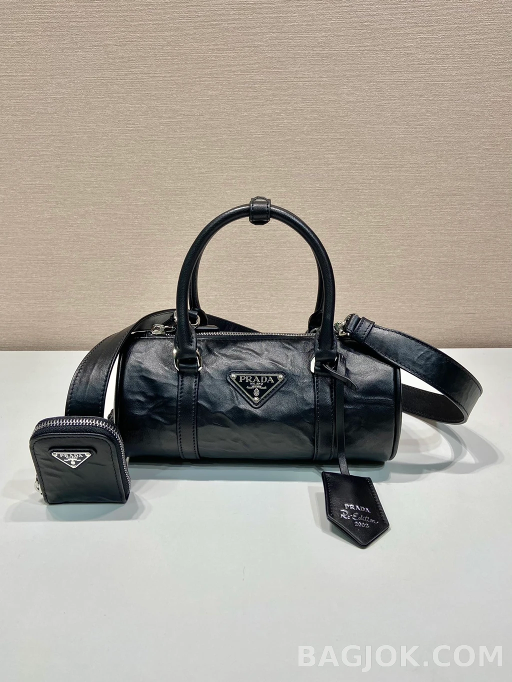 프라다 Prada 리에디션 2002 레더 미니 보스턴백 상세 이미지