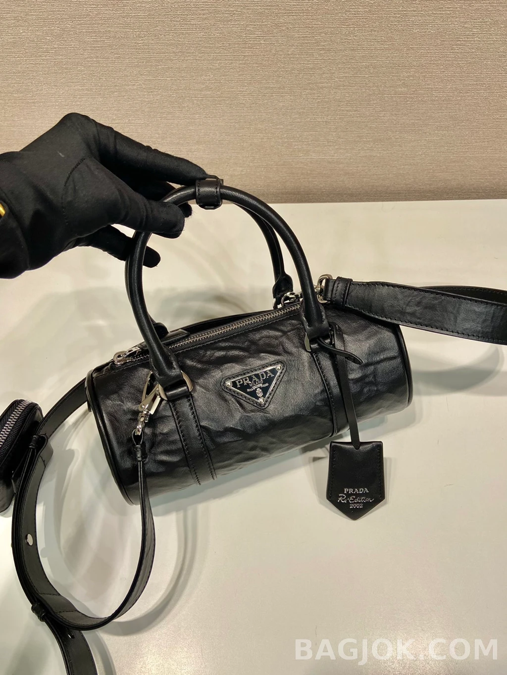 프라다 Prada 리에디션 2002 레더 미니 보스턴백 상세 이미지