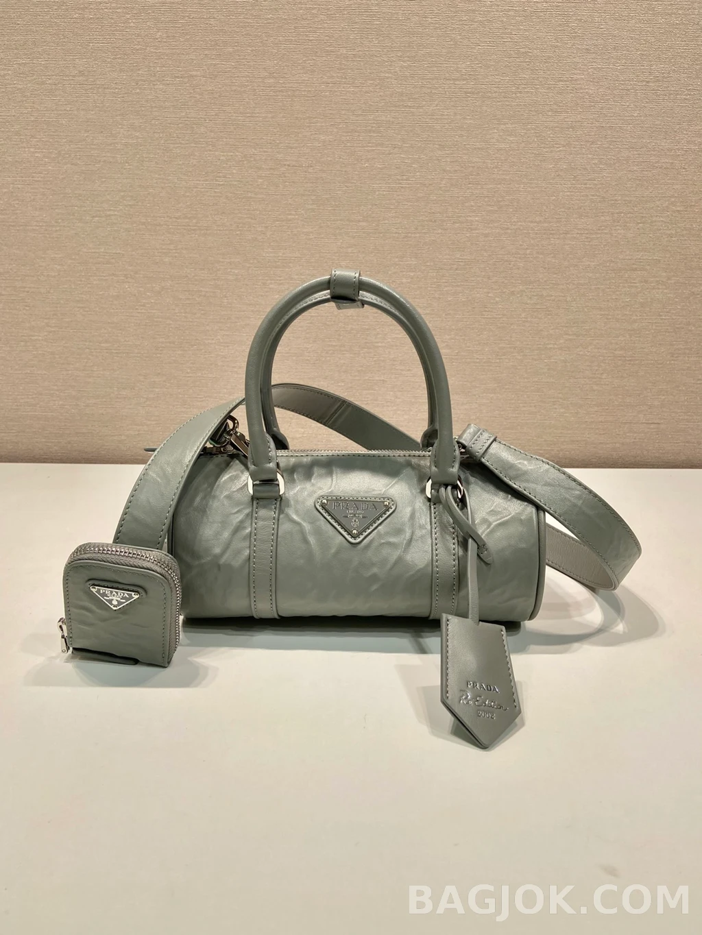 프라다 Prada 리에디션 2002 레더 미니 보스턴백 상세 이미지