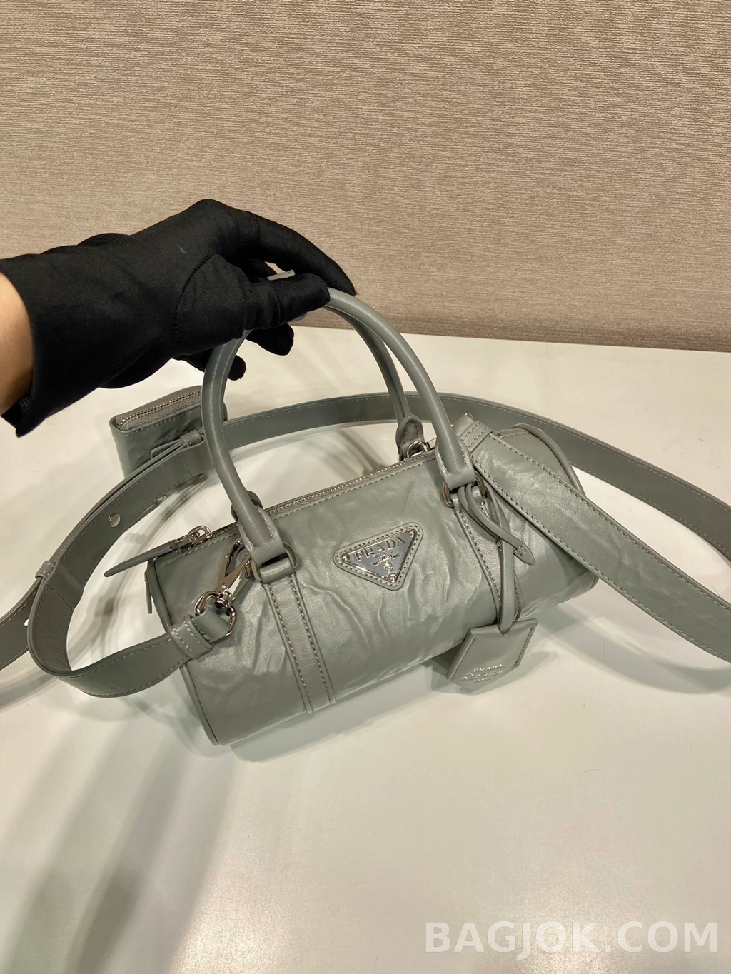 프라다 Prada 리에디션 2002 레더 미니 보스턴백 상세 이미지