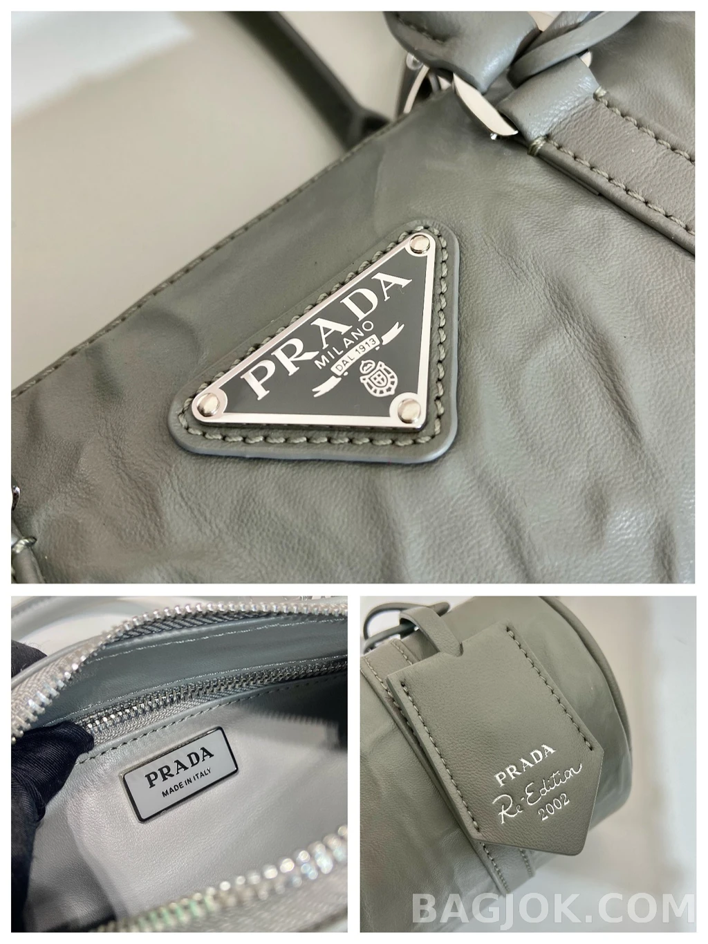 프라다 Prada 리에디션 2002 레더 미니 보스턴백 상세 이미지