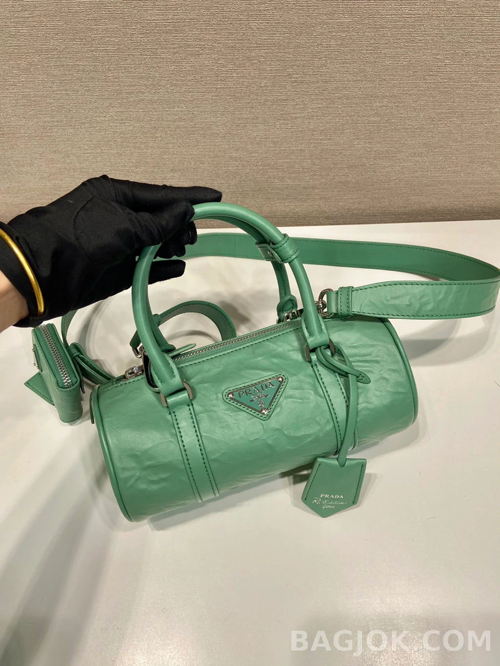 프라다 Prada 리에디션 2002 레더 미니 보스턴백 상세 이미지