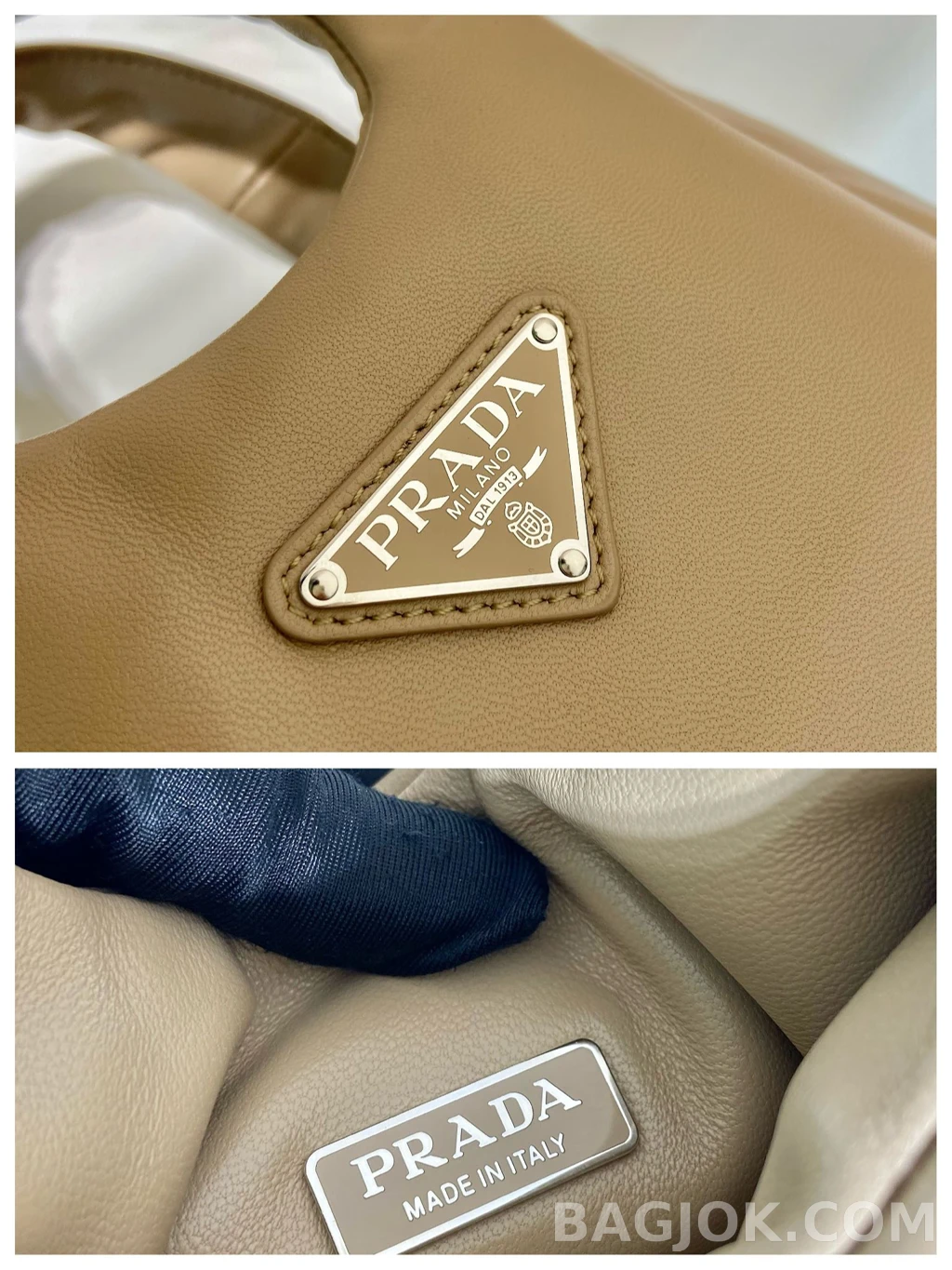 프라다 Prada 소프트 레더 미니 토트백 상세 이미지