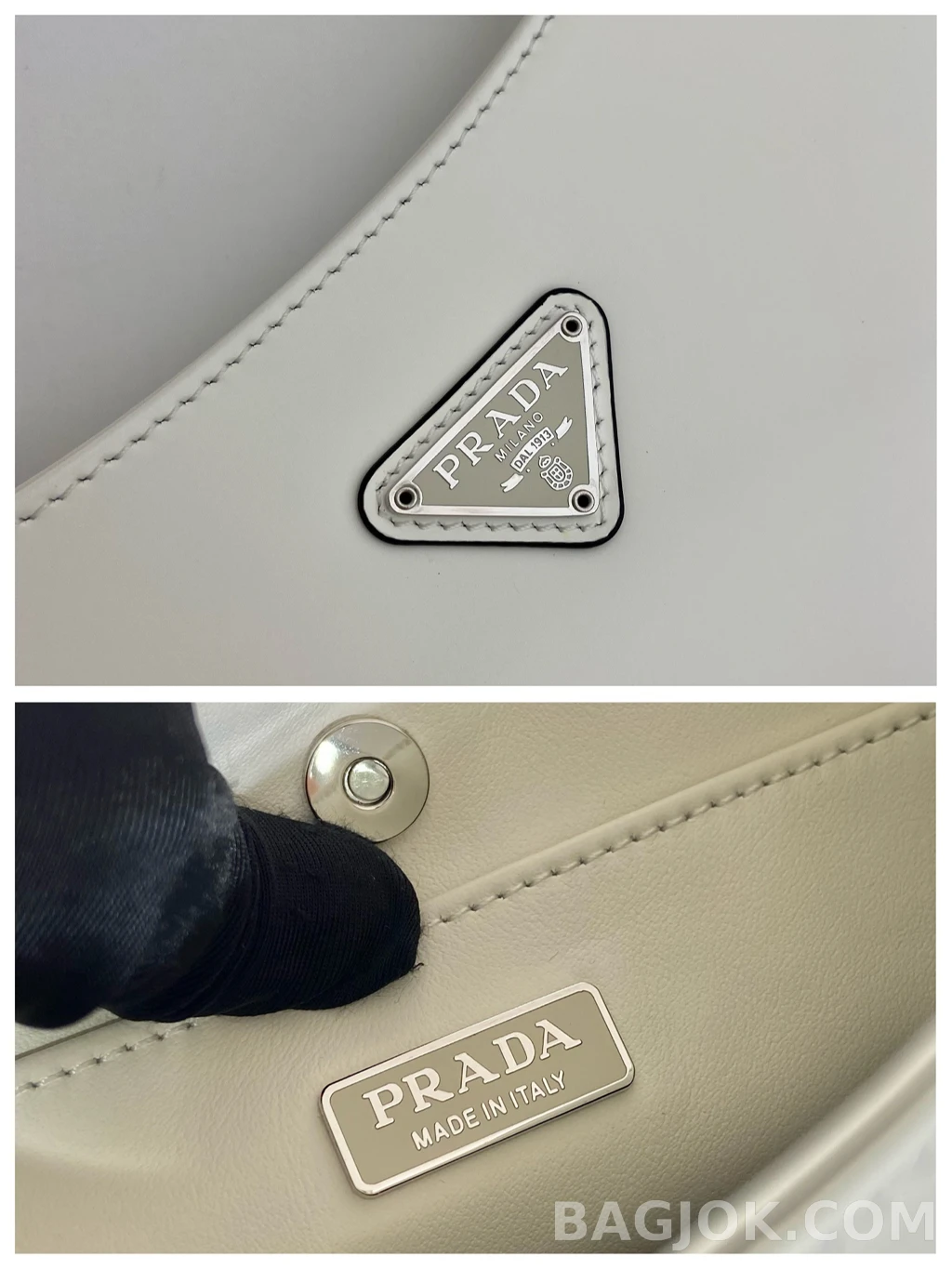 프라다 Prada 클레오 브러시드 레더 숄더백 상세 이미지