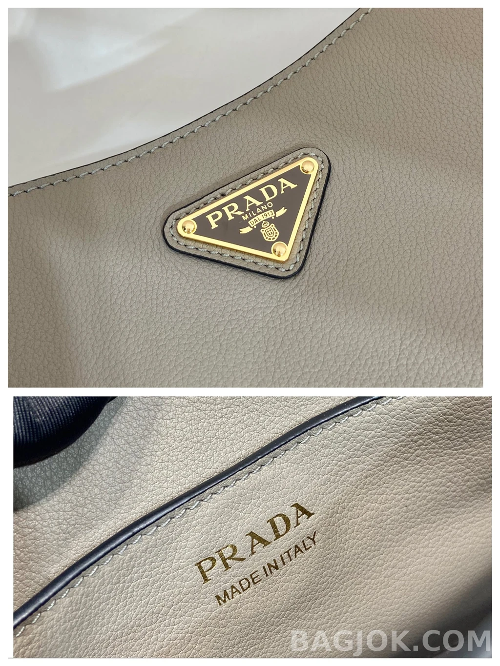 프라다 Prada 레더 크로스바디 버킷백 상세 이미지