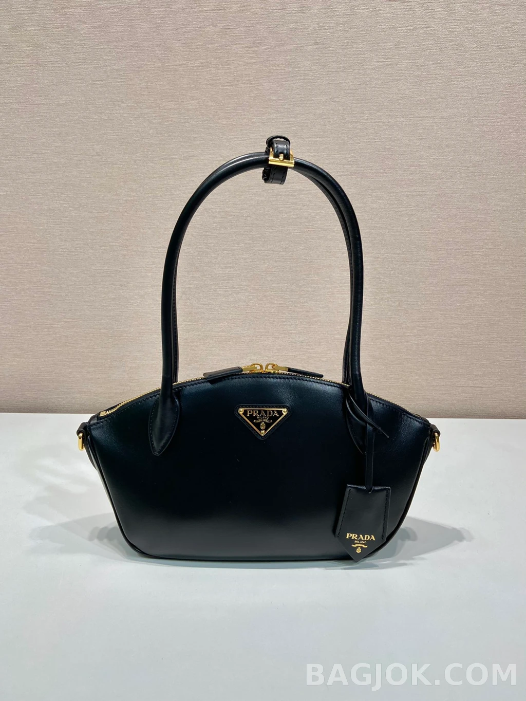 프라다 Prada 아르케 레더 롱핸들 숄더백 상세 이미지